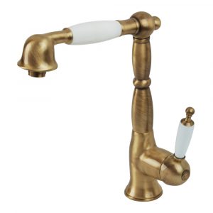 Sink mixer with pull-out hand shower