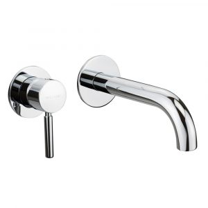 Concealed basin mixer