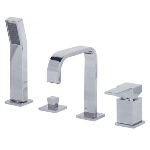 Bathtube set with pull-out shower
