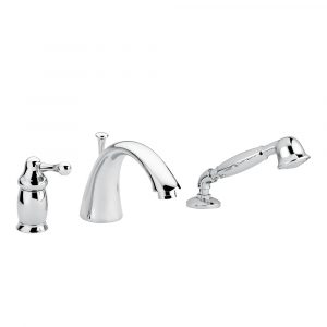 Bathtube mixer with pull-out handshower