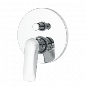 Built-in shower mixer with diverter