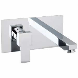 Concealed basin mixer