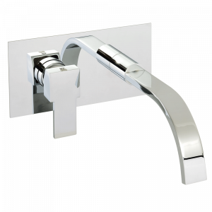 Concealed basin mixer