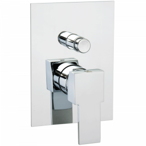 Built-in shower mixer with diverter