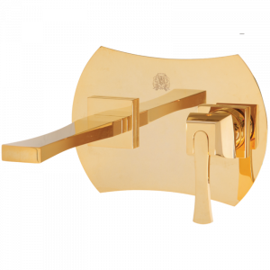 Concealed basin mixer