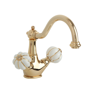 Monoforo lavabo, ceramica, click-clack