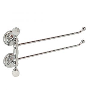 Towel holder with two swivelling arms, L37 cm, Amerida