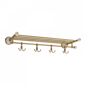 Shelf with hooks, L60