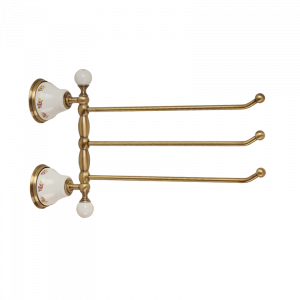 Towel holder with three swivelling arms, L35