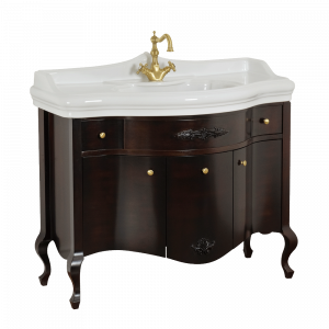 Base per lavabo, lavabo consolle per mobile, L110 cm, Impero