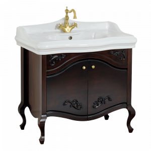 Base per lavabo, lavabo consolle per mobile, L90 cm, Impero