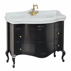 Base per lavabo, lavabo consolle per mobile, L110 cm, Impero