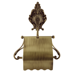 Paper roll holder with lid