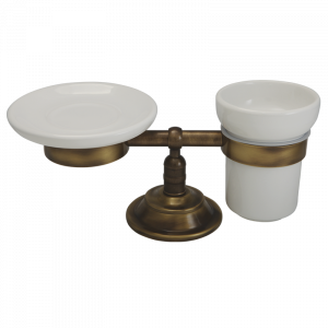 Tumbler holder and soap dish
