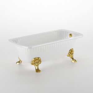 Vasca da bagno Olivia bianco, zampe Migliore