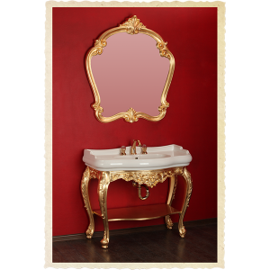 Consolle per lavabo, specchio, lavabo consolle, Bella