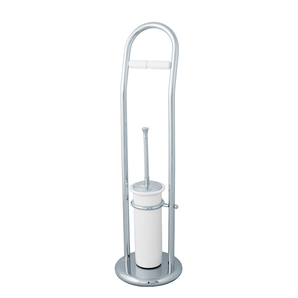Стойка для WC 2-х функциональная, H72 cm, керамика, Fortuna