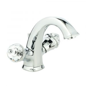 Washbasin mixer, SWAROVSKI handles, Korona