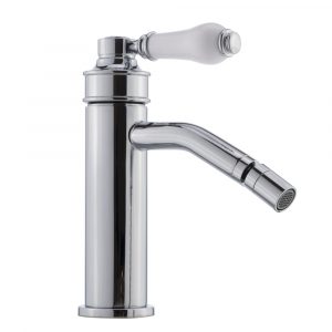 Mixer bidet, Hermitage Mini, Leva: ceramica bianca