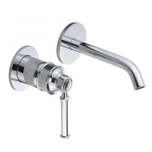 Mixer lavabo incasso, Hermitage Mini, Leva: ottone