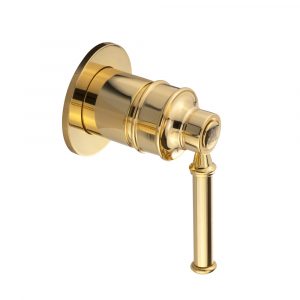 Flush-mounted mixer, Hermitage Mini, handle: brass