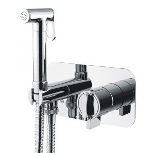 Mixer da incasso con doccia igienica, termostatica