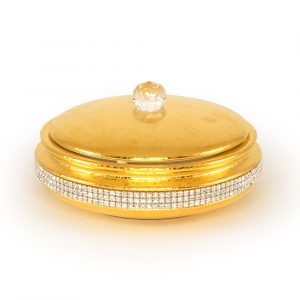 Шкатулка 21хН9 см цвет и декор золото, Crystal