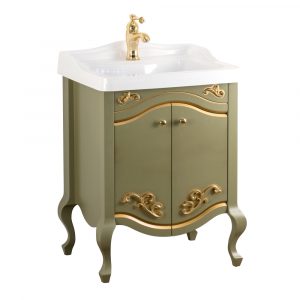 Base per lavabo, lavabo consolle per mobile, L60 cm, Impero