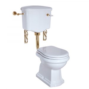 WC low level cistern with lever, Bella