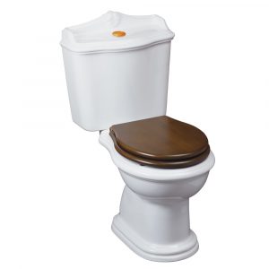 WC моноблок с кнопкой, выпуск в пол, Impero