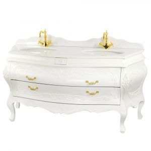 Marble top, washbasin furniture, Barocco