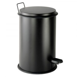 COMPLEMENTI Ведро мусорное 5л, D21, H32 cm, черный матовый