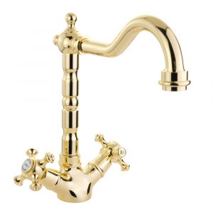 Sink faucet, click-clack included, “snake”