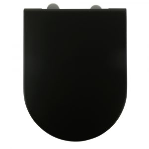 MONACO  Крышка/сиденье унитаза Standart, с системой Microlift, цвет черный матовый/хром