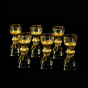 OPERA Bicchiere da 300 ml, set da 6 pezzi, cristallo / decorazione oro 24K